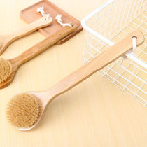 Mane hair brush body natural wooden bath brush pig Mane shower brush single side rub back brush male and female pet bath