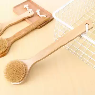 Mane hair brush body natural wooden bath brush pig Mane shower brush single side rub back brush male and female pet bath