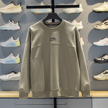 Li Ning Men's Sweatshirt 2025 Winter New Jimmy Butler Loose Pullover Round Neck Sweatshirt Awdv545