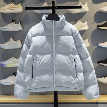 Li Ning Short down Jacket for Women 2025 Winter New Style 80% Duck down Warm Stand-Up Collar Sportswear Aymv236