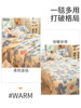 Winter Plush Milk Coral Flannel Blanket Single Piece Bed Sheet Fleece Non-Slip Blanket Mat Single Dormitory Thickened Quilt Sheet