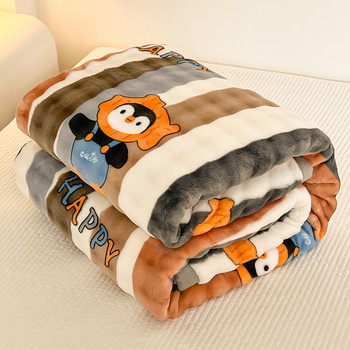 Rabbit Fur Plush Blanket, Winter Thickened Blanket, Office Nap Blanket, Coral Fleece Shawl, Bed Sheet, Sofa Cover Blanket, Quilt