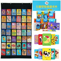 Melle children English word card early education children letter literacy Enlightenment cognitive flash card Mile card hanging bag
