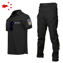 Instructor short sleeve suit sports quick dry B2 level five-generation tactical T-shirt security overalls lapel short sleeve COOLMA