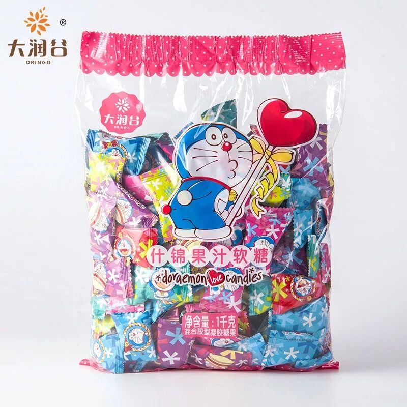 Darungu Doraemon Juice Jelly 1000g Wedding Candy Fruit Candy QQ Sugar Gummy Candy Snack Gift