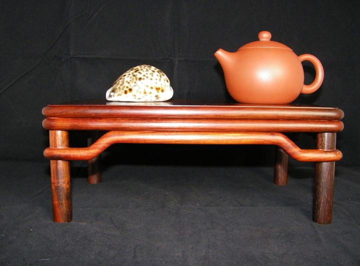 Base base several old mahogany material cross-toe yellow sandalwood big red twig ornament table jade bonsai teapot base
