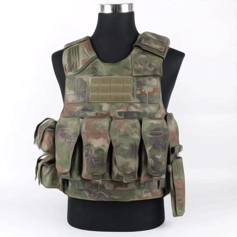 Outdoor Camouflage Vest 11-Piece Set Multifunctional Camouflage Carry-On Gear Quick-Release Equipment Protective 11-Piece Set New Model