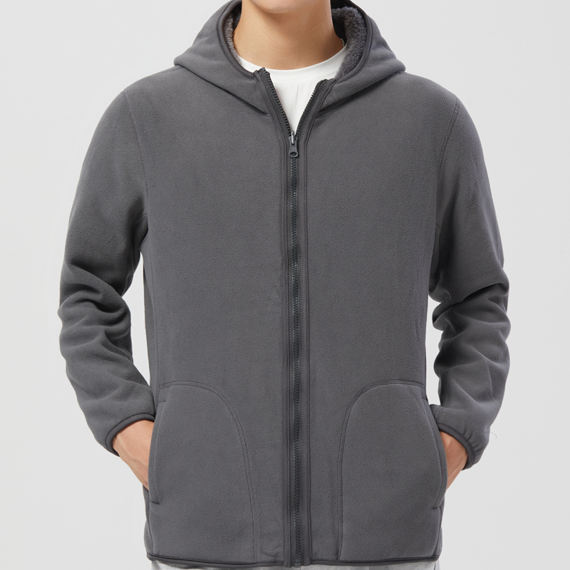 simboo walk outdoor autumn and winter lamb fleece sweater women's warm windproof cold-proof double-sided fleece sweater hooded jacket