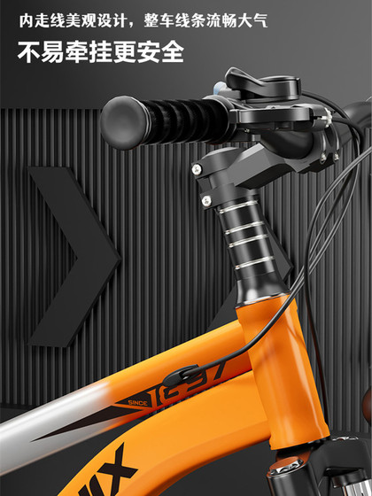 凤凰儿童自行车男孩女10到15岁6-8-12学生变速中大童女款山地单车