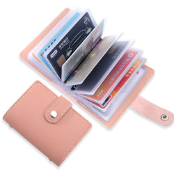 Anti -theft brush shield small compact card bag driving license wallet men's and female anti -magnetic large capacity bank card set card bag