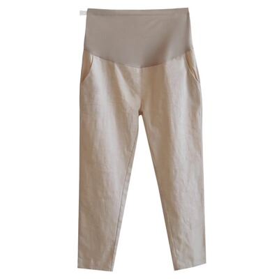 Maternity Pants for Spring and Autumn, Thin Casual Carrot-Style Leggings for Summer, 2026 New Model for Petite Pregnant Women, Summer Wear — 3
