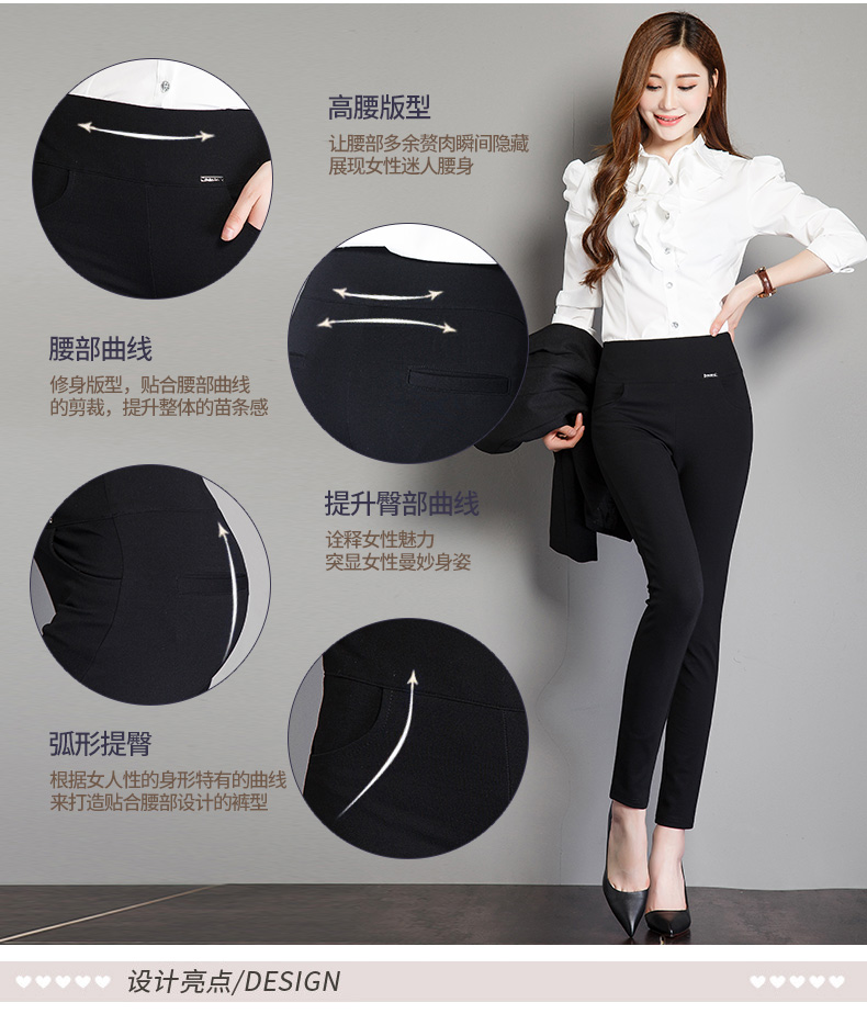 Người Nam Cực mặc quần legging chân bút chì mảnh mỏng màu đen nữ cao eo mùa hè mập mạp cỡ lớn mẹ trung niên mua quần áo