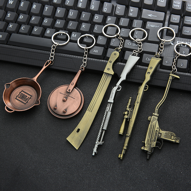 Scenic area campus hot selling Jedi survival 14 5cm battle royale eating chicken game surrounding key chain pendant craft gift decoration