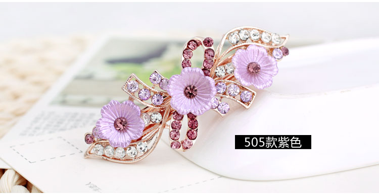 Nhật Bản và Hàn Quốc kẹp tóc nữ mùa xuân Hàn Quốc clip đầu clip nhỏ clip kim cương giả tóc hoang dã thẻ cạnh clip phụ kiện tóc thanh lịch trâm cài tóc