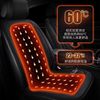 Car Heated Seat Cushion for Winter, Single or Double Seat, Integrated Lumbar Support, 12V Heating, Plush Seat Cushion Modification