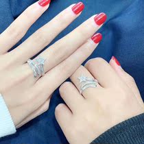 (Echo says jewelry) fashion full drilling 18k stars to drill for European and American pop