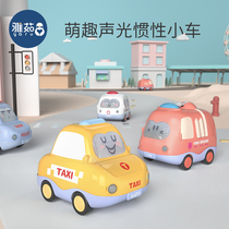 Childrens toy car car Boy engineering car Police car 1-2-3 years old female baby Baby puzzle inertial car