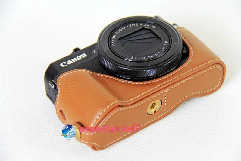 G7x mark2 cho Canon túi máy ảnh camera trường hợp G7X2 G7x ii da cơ sở G7x mark II - Phụ kiện máy ảnh kỹ thuật số balo máy ảnh canvas