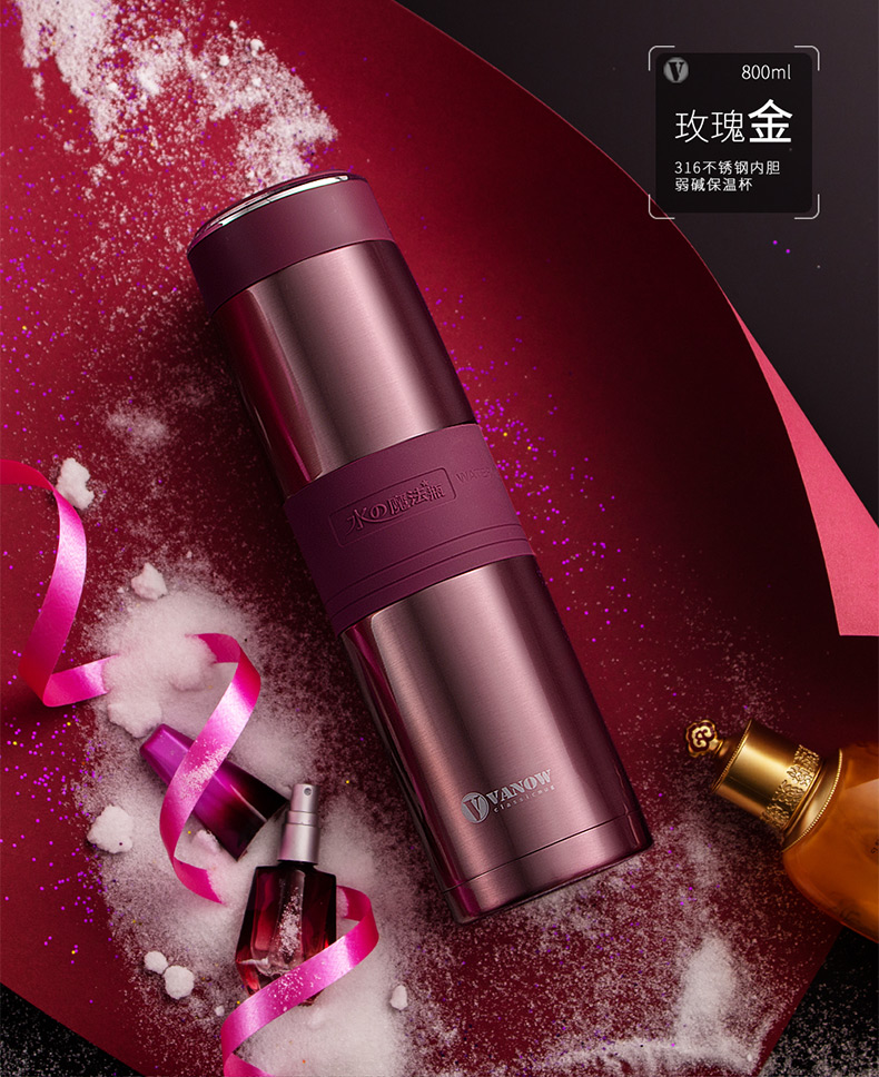 Cốc cách nhiệt lớn Vanow nam 800ml dung tích lớn bằng thép không gỉ ngoài trời - Tách bình inox đựng nước