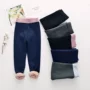 Quần legging trẻ em cho bé gái lớn cộng với quần cotton nhung dày 2018 thu đông mới mặc quần ấm cho bé quần nhung bé trai