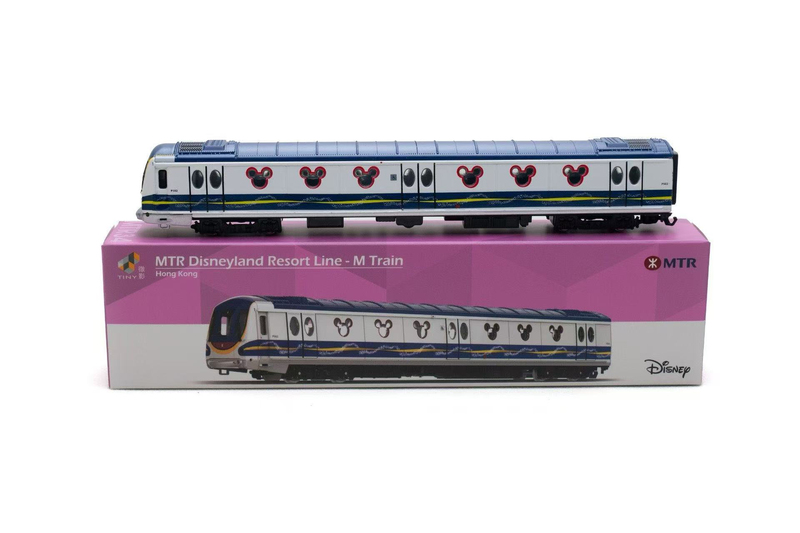 Tiny Microfilm Hong Kong Rail Train Hong Kong Subway Theme Disney Line Alloy Train 1/120 Model Mtr