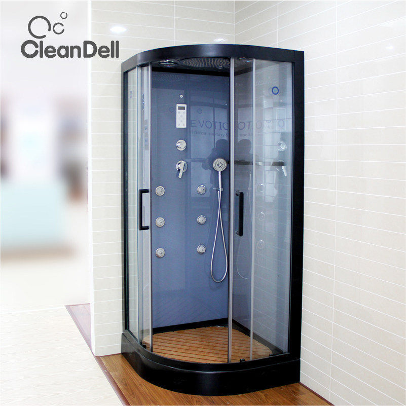 Conlida Net Red Black Arc Sector Shower Room Overall Bathroom Bath room tempered glass partition