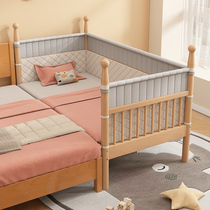 Child splicing bed cots seamlessly splicing beds beech beech boy and girl baby cots