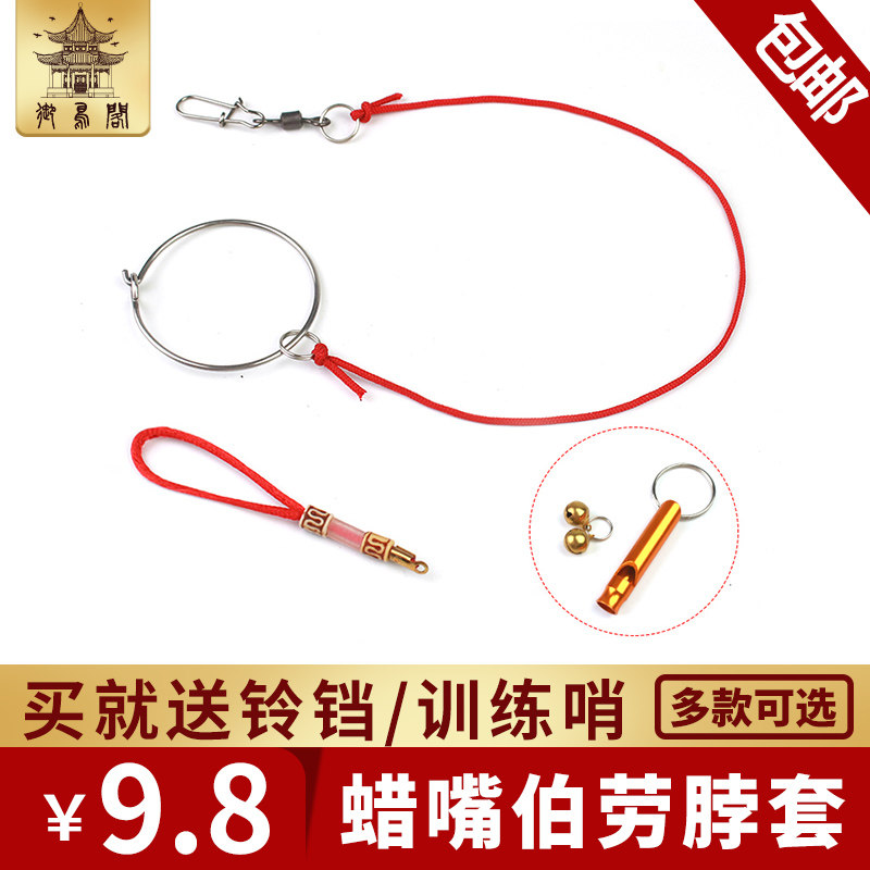 Waxy mouth Burroughen bird painting brooding bird with neck sleeves Rope Training Bird Wax Mouth neck Rope Lock Parrot Foot Ring necklace accessories