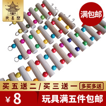 Large Small And Medium Parrot Bird Toy Cloud Ladder Color Ladder Climbing Ladder Climbing Climbing bridge Toys solid wood Ladder Color Pearl Ladder