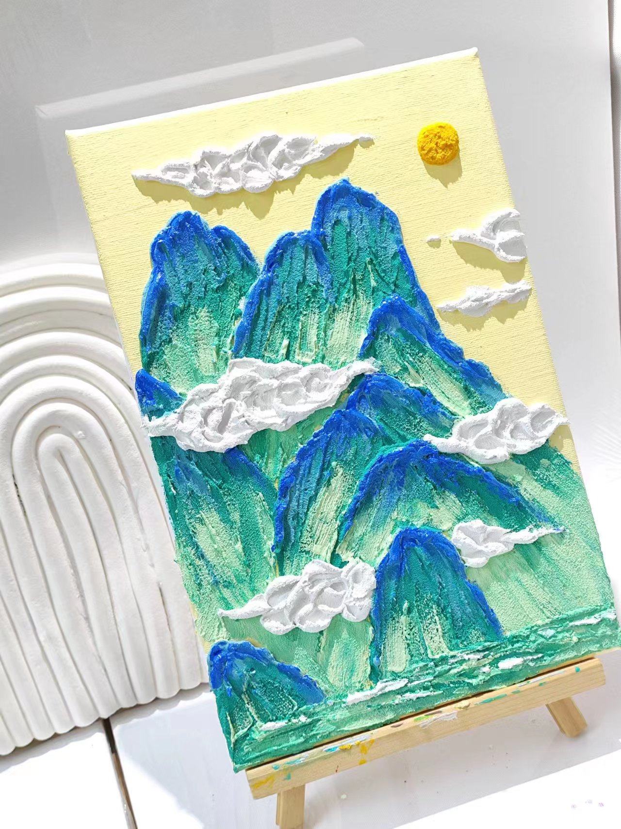 油画原画　30cm 「格子小人」 O1CN01a0iQWl1DItgeLCuDq_!!