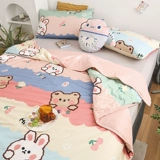 Хлопковое летнее одеяло, тонкое детское мультяшное прохладное одеяло