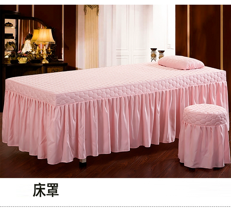 gia đình Hàn Quốc bốn rắn màu kẻ sọc phương pháp điều trị giường bedspread vẻ đẹp massage vẻ đẹp thẩm mỹ viện SPA bộ giường bộ - Trang bị tấm