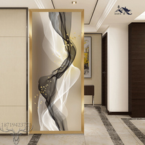 Screen partition living room entrance light luxury decoration cover sand frosted art glass small apartment simple simple modern