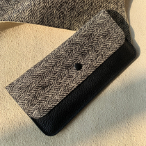 Ultra-thin wallet for men and women niche design genuine leather long wallet wallet simple clutch bag first layer soft cowhide