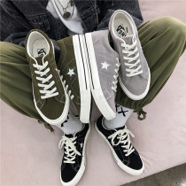 Canvas Shoes Men 2022 Spring New Imitation Bull Suede Student Harbor Wind Casual Mens Shoes Original Star Sports Board Shoe Tide