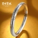 Vòng tay trăm năm hoa mười hai hoa thần bạc 999 sterling bạc nữ retro gió quốc gia ngàn vòng tay gửi mẹ vòng trầm