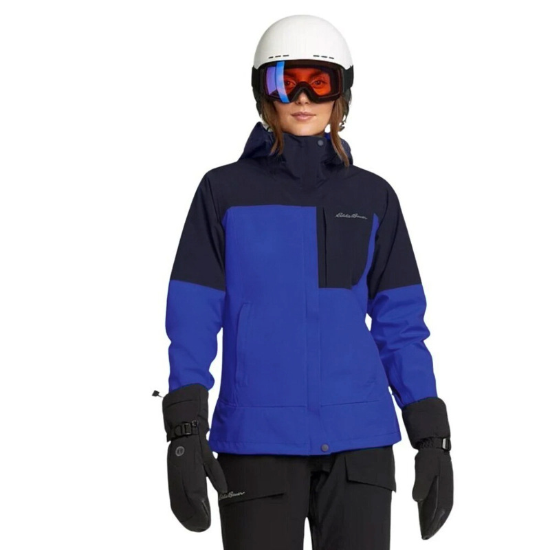 Eddie Bauer Women's Windproof and Waterproof Three-Layer Laminated Jacket Ski Mountaineering Jacket