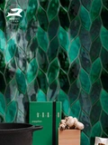 Mo Green Leaf Mosaic Pline Nordic кухня ванная комната интернет -знаменитость ресторан ресторан Кафе Арт Плитка