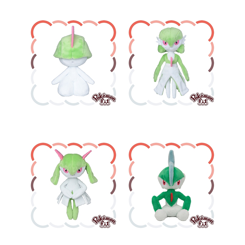 Pokémon Japanese Version Palm Fit Series Plush Toys Laruru, Siruli, Sandaluda, Eevee