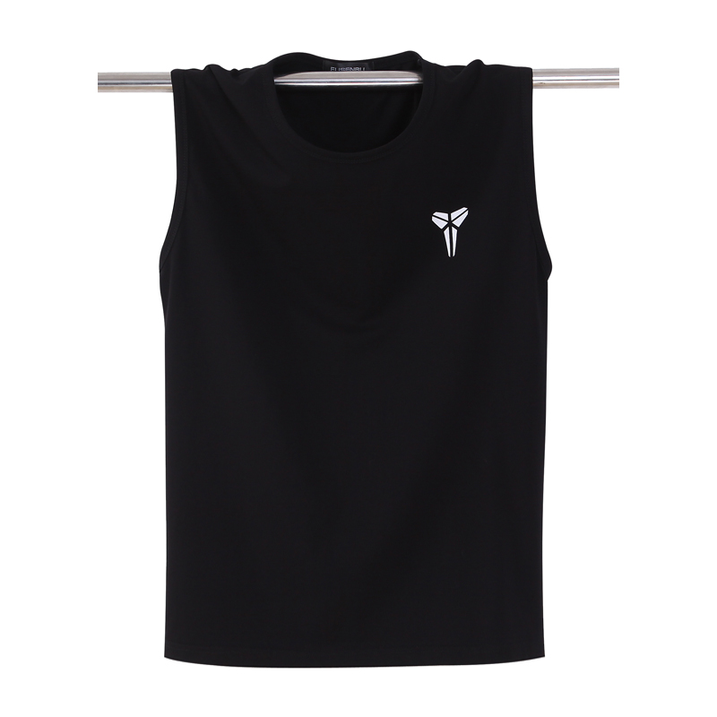 Áo vest nam size rộng mới cotton mỏng không tay rộng vai áo thun nam giản dị cổ tròn thể thao đáy quần vest áo gym