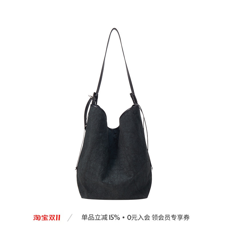 Opicloth/Opic Western Deconstructed Large-Capacity Commuter Tote Shoulder Bag Tie-Dye Canvas Hobo Bag