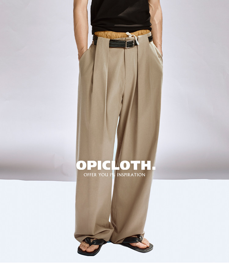 OPICLOTH] Double Pleated Trousers - OLDLAUNDRY