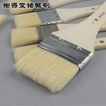Bristle brush Xie De Tang 2806 oil brush acrylic wall painting hand-painted brush Flat head art painting board brush Xie De Tang pigment brush