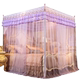 mã hóa Nam Cực dày lưới thép không gỉ sàn cung điện 1.5 / 1.8m2 giường 2,2 m đúp gia - Lưới chống muỗi màn ngủ công chúa Lưới chống muỗi