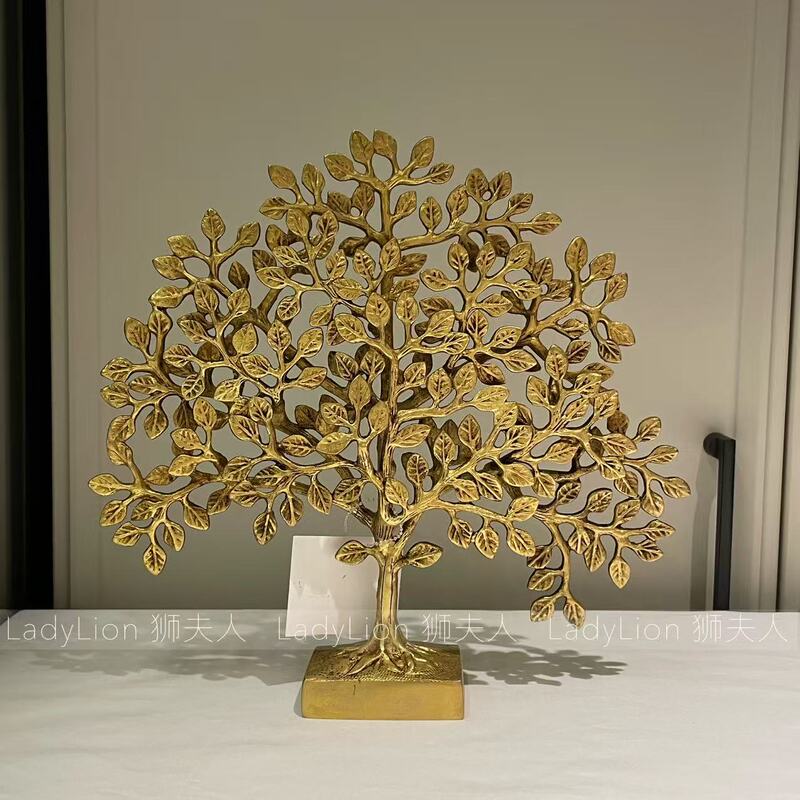 Indian Imported Brass Handmade Fortune Tree Ornament Housewarming Gift Auspicious Money Tree Crafts Money Tree Indian Imported Brass Handmade Fortune Tree Ornament Housewarming Gift Auspicious Money Tree Crafts Money Tree