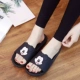 dép đi trong nhà mùa hè nữ tắm dép nội thất nhà Disney Mickey phim hoạt hình dễ thương vài dép chống trượt đáy mềm - Trang chủ