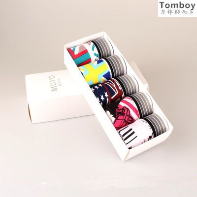 3 clothing linen bends Katumbles handsome T pure cotton trendy personality Four corner underpants Four corner neutral male safety pants