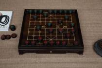 大红酸枝老料榫卯结构纯手工嵌小叶黄杨木两用带抽屉象棋盘围棋盘