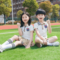 Kindergarten Garden Dress School Summer Clothing College Wind Children Sports Clothes Summer Elementary School Uniform Suit Two Sets Customized
