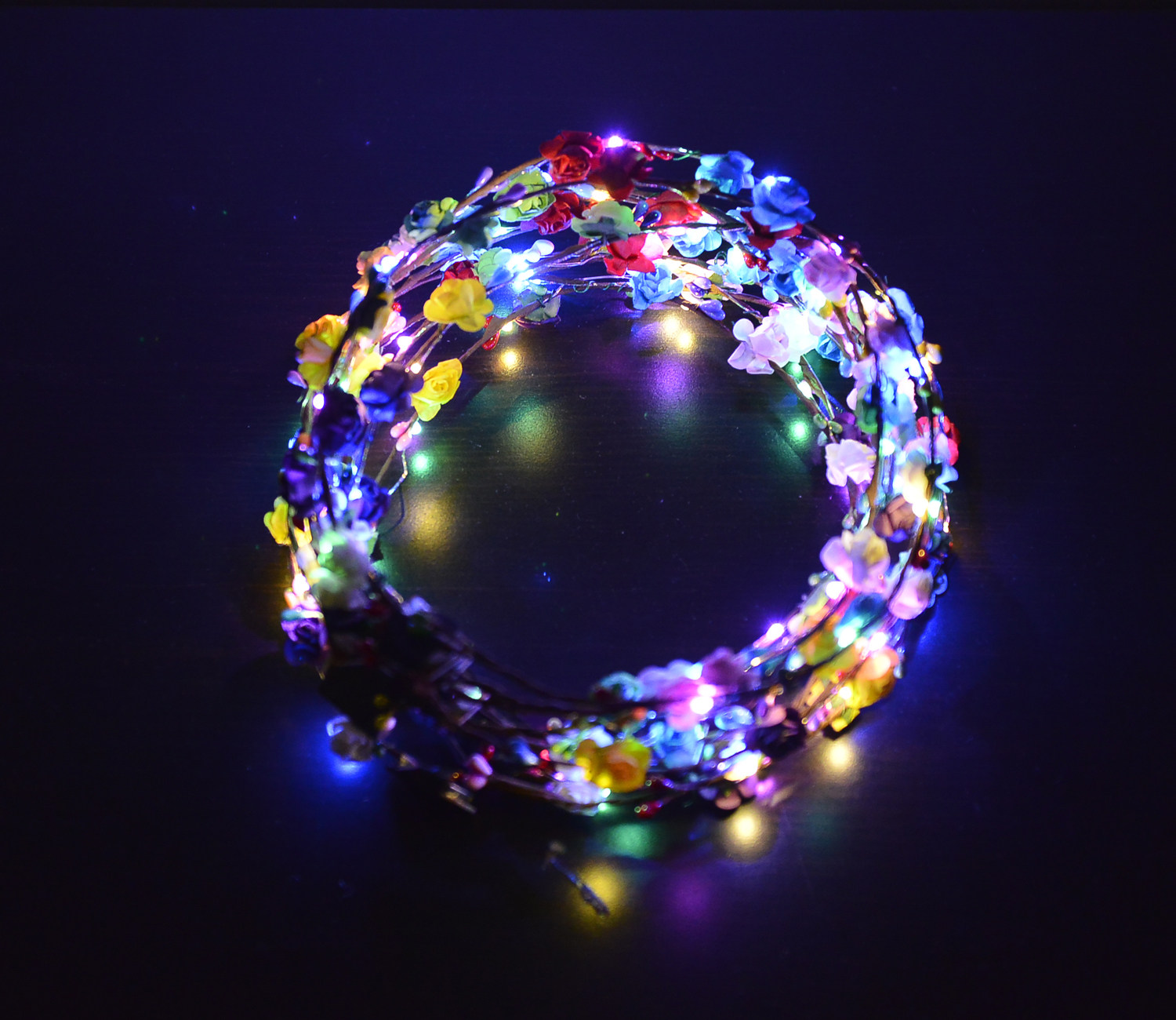 Luminous Hair Clip Floral Ring Rabbit Ears Cat Ears Deer Corner Suction Powder Small Gift Luminous Heads Decorated with Divine Instrumental Gift Woman